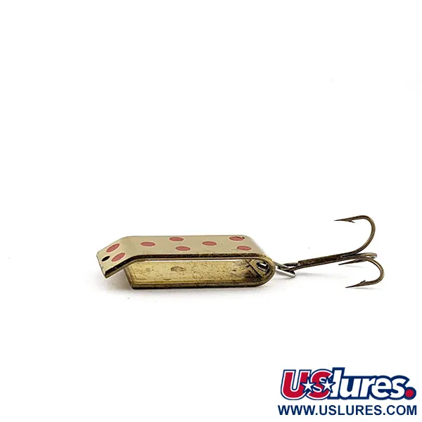 Vintage   Jake's Lures Lil Jake, 1/3oz gold fishing spoon #19921