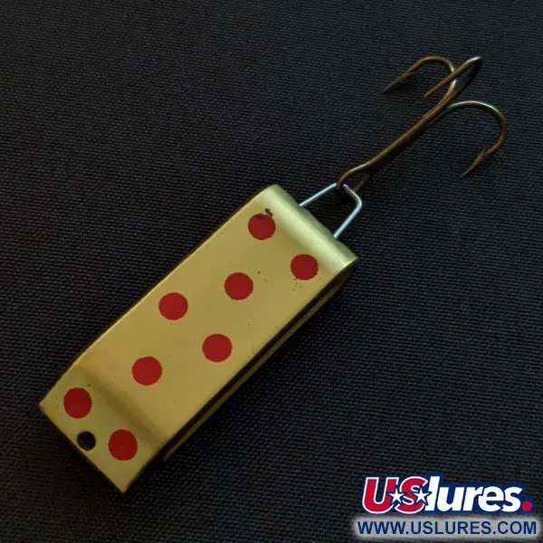 Vintage   Jake's Lures Lil Jake, 1/3oz gold fishing spoon #19921