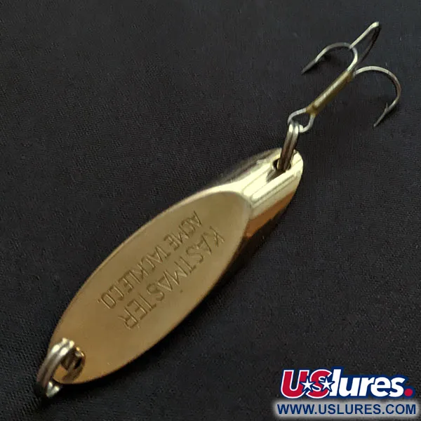 Vintage  Acme Kastmaster, 1/2oz gold fishing spoon #19960