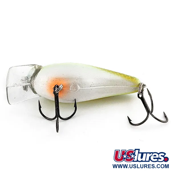 Vintage   Strike King KVD 1.5 Silent square bill, 2/5oz Chartreuse Sexy Shad fishing lure #19971