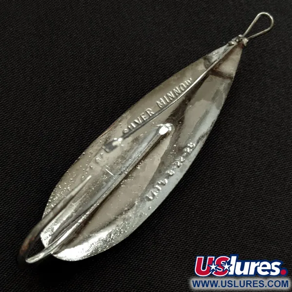 Vintage   Johnson Silver Minnow, 2/5oz nickel fishing spoon #19988