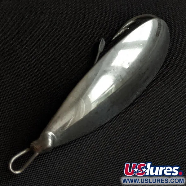 Vintage   Johnson Silver Minnow, 1/3oz nickel fishing spoon #19989