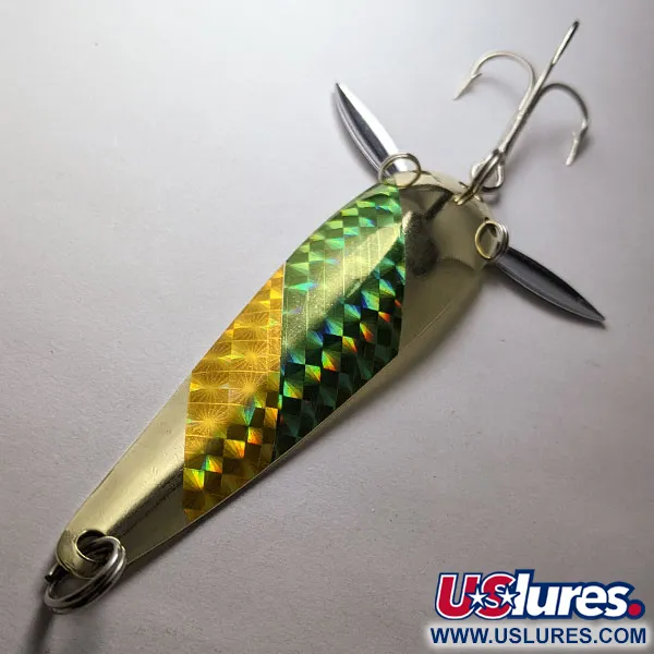 Vintage  Marathon  Marathon, 3/5oz gold/green fishing spoon #19997