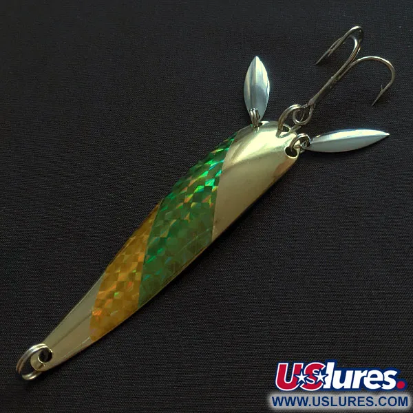 Vintage  Marathon  Marathon, 3/5oz gold/green fishing spoon #19997
