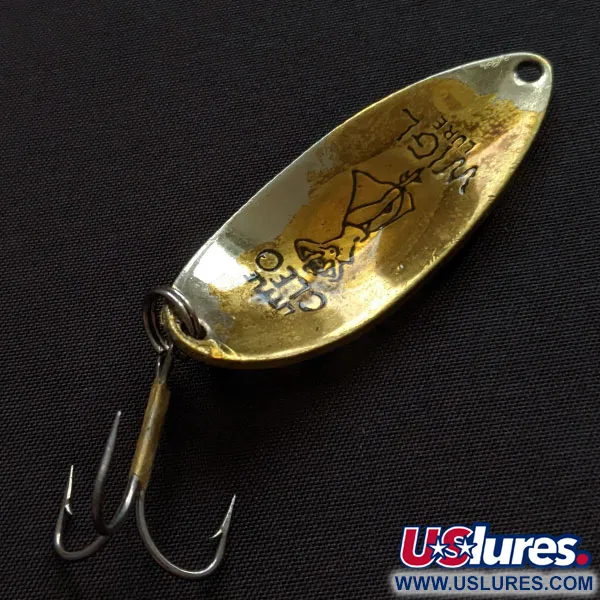 Vintage  Seneca Little Cleo (Hula Girl), 1/2oz gold fishing spoon #20005