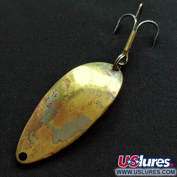 Vintage  Seneca Little Cleo (Hula Girl), 2/3oz gold/nickel fishing spoon #20006