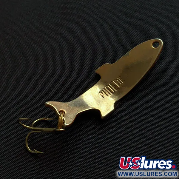 Vintage   Acme Phoebe, 1/8oz Fire tiger fishing spoon #20015