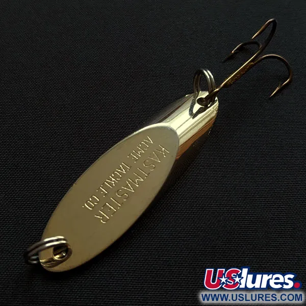 Vintage  Acme Kastmaster, 3/8oz gold fishing spoon #20024
