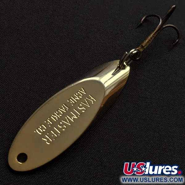 Vintage  Acme Kastmaster, 3/8oz gold fishing spoon #20027