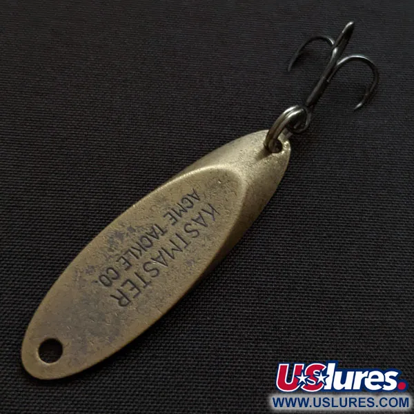 Vintage  Acme Kastmaster, 1/4oz brass fishing spoon #20028