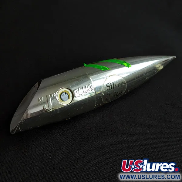 Vintage   Luhr Jensen J-Plug Silver bulle, 1/2oz silver bullet fishing lure #20031