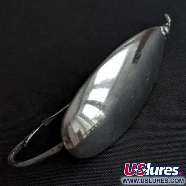 Vintage   Johnson Silver Minnow, 3/4oz nickel fishing spoon #20066