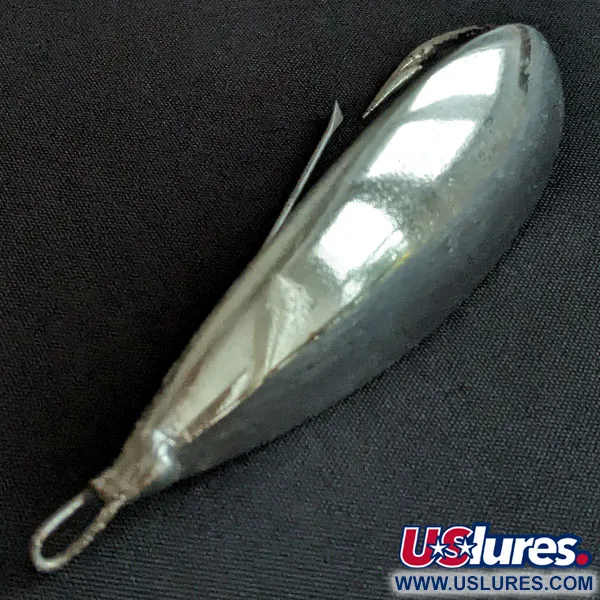 Vintage   Johnson Silver Minnow, 3/4oz nickel fishing spoon #20066