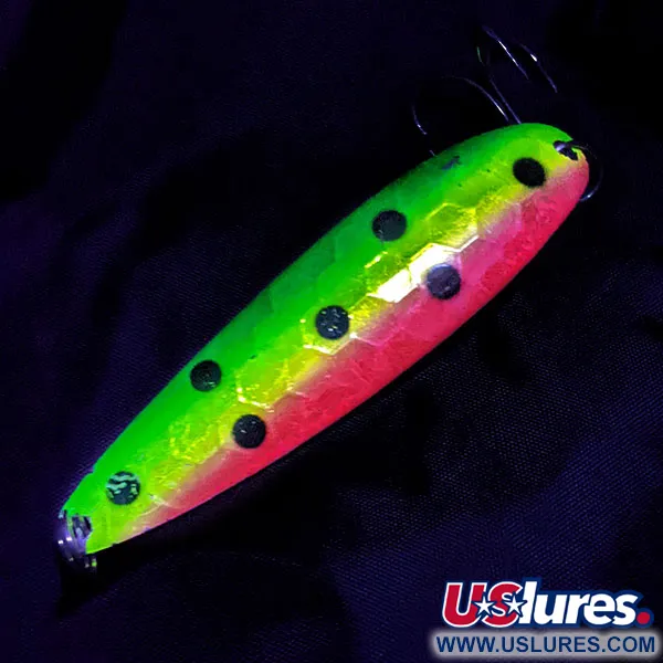 Vintage  Silver Horde / Gold Star  Silver Horde Gold Star KF 5H, 3/5oz rainbow/silver fishing spoon #20088