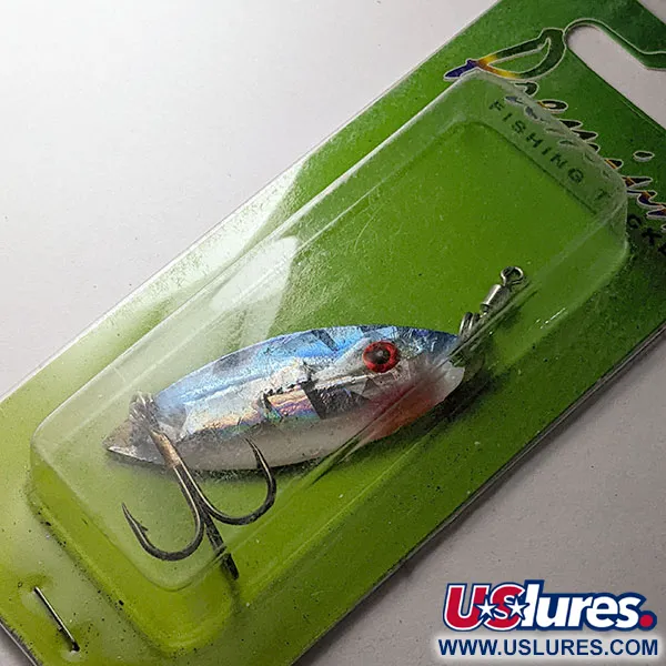   Wahoo Key Largo Swim'n Fin, Rattl, 1/4oz rainbow blue fishing spoon #20092