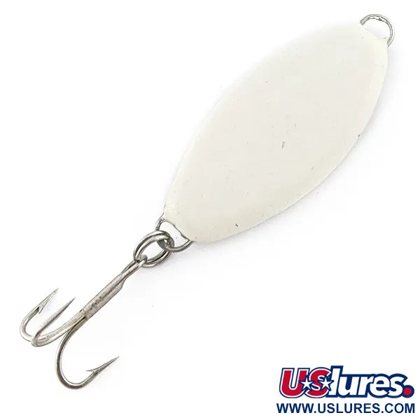 Vintage   Worth, 1oz white fishing spoon #20114