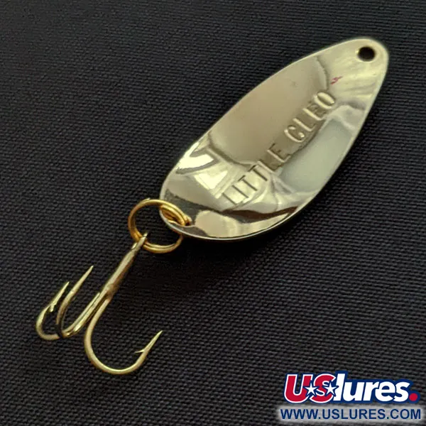 Vintage   Acme Little Cleo, 1/16oz gold/red fishing spoon #20116