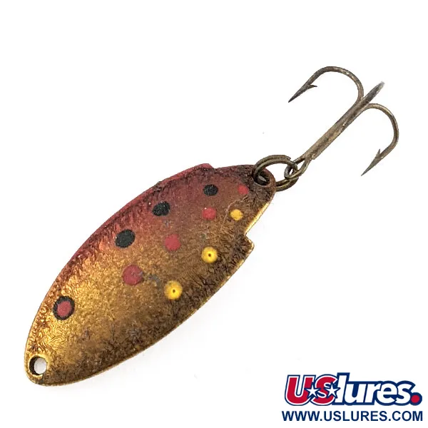 Vintage   Thomas Buoyant, 3/16oz red/gold​ fishing spoon #20120