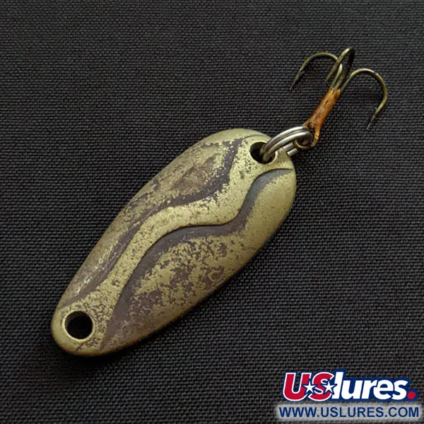 Vintage  Acme Kamlooper Junior, 1/4oz brass fishing spoon #20126