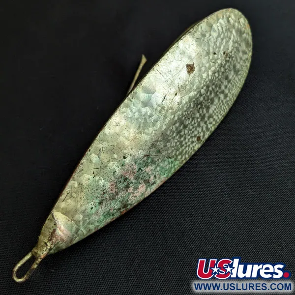 Vintage   Johnson Silver Minnow Crystal, 1oz Crystal fishing spoon #20151