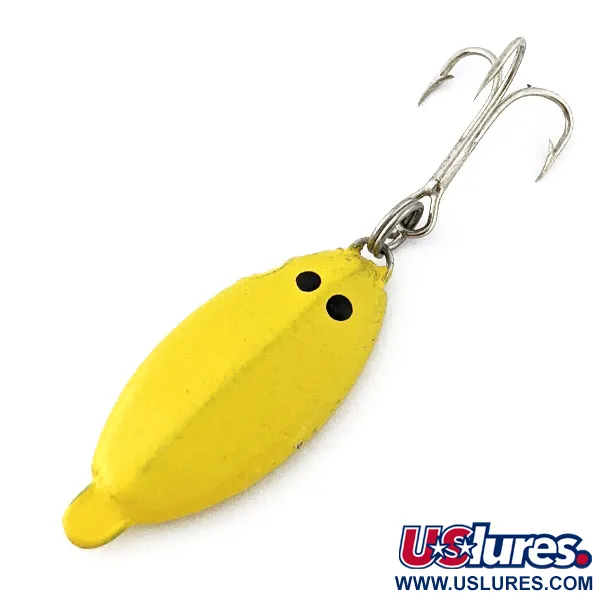 Vintage   Worth Slab Jig , 2/3oz yellow fishing spoon #20169