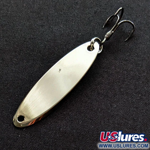 Vintage  Acme Kastmaster, 1/4oz nickel/blue fishing spoon #20177