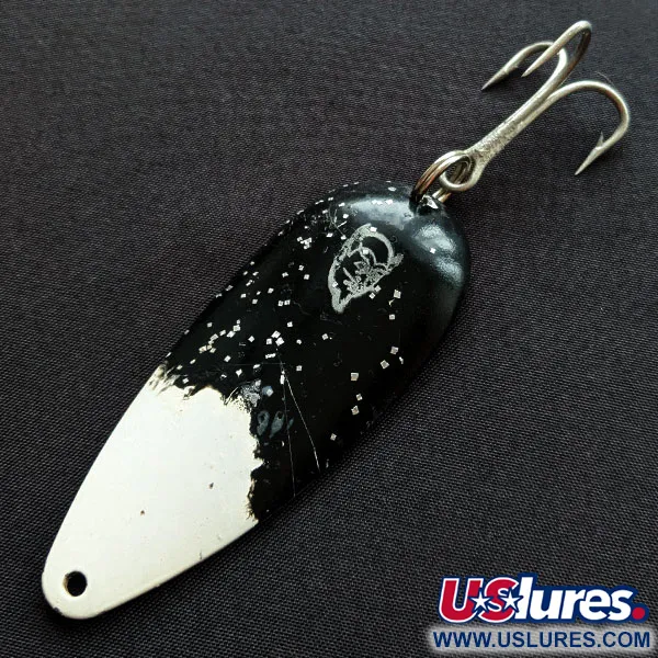 Vintage  Eppinger Dardevle Dardevlet, 3/4oz Black/White fishing spoon #20183