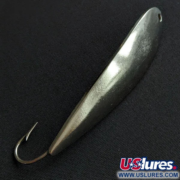 Vintage  Other G.W's ice fishing Lures, 1/2oz nickel fishing spoon #20185