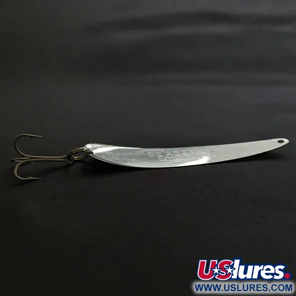 Vintage  Eppinger Dardevle  Flutter Seadevlet 6100-T, 1/4oz silver fishing spoon #20228