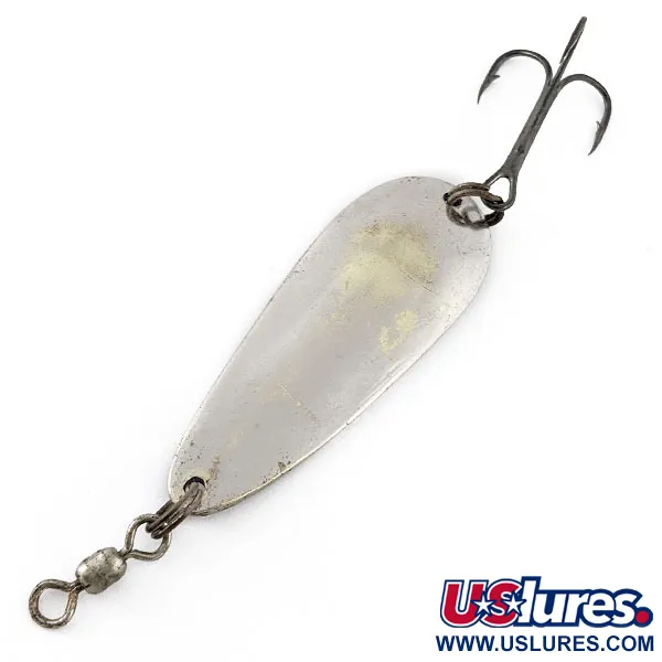 Vintage   Gibbs Tempter, 1/2oz nickel fishing spoon #20229