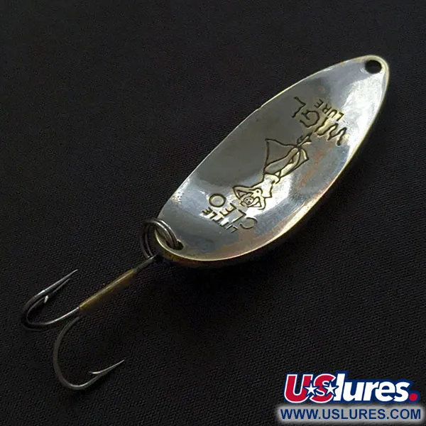 Vintage  Seneca Little Cleo (Hula Girl), 2/3oz gold fishing spoon #20238