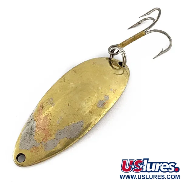 Vintage  Seneca Little Cleo (Hula Girl), 2/3oz gold fishing spoon #20238