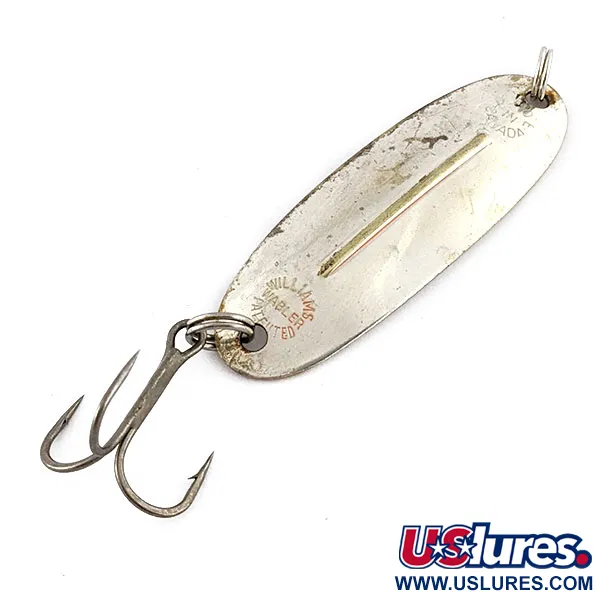 Vintage   Williams Wabler W40, 1/4oz silver fishing spoon #20239