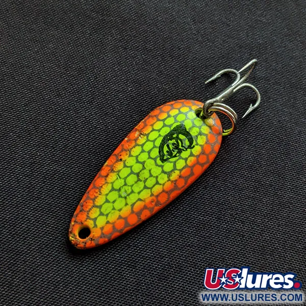 Vintage  Eppinger Dardevle Midget UV, 3/16oz Honeycomb Crash fishing spoon #20247