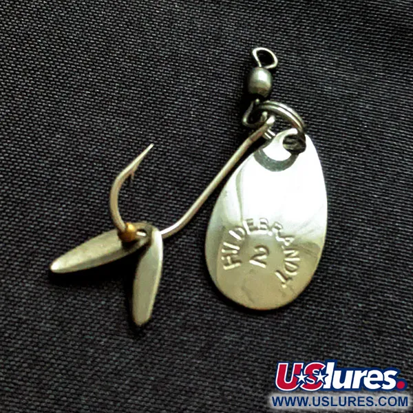 Vintage  Hildebrandt Spinners Hildebrandt 2 Flicker Spinner, 3/64oz nickel fishing #20255