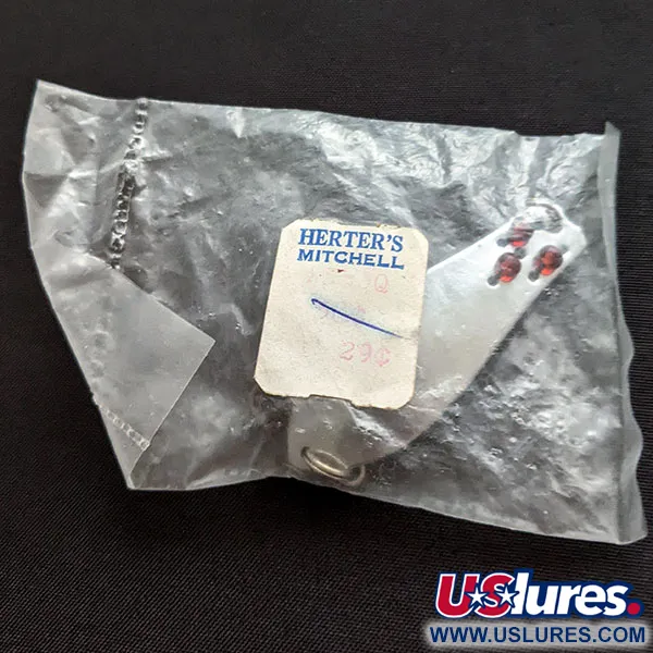   Herter's Canadian Spoon, 1/4oz nickel/red eyes fishing spoon #20256