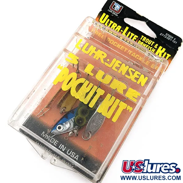  Luhr Jensen Vintage Luhr jensen 5 Lure Pockit kit,   fishing spoon #20287