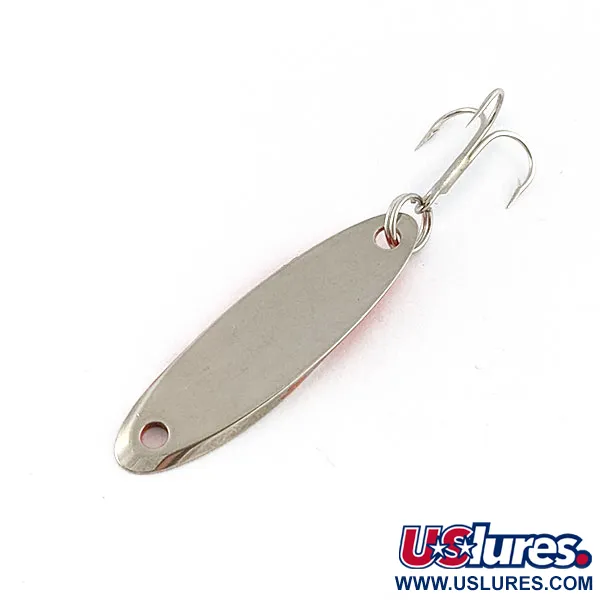 Vintage  Acme Kastmaster, 1/8oz orange/nickel fishing spoon #20319