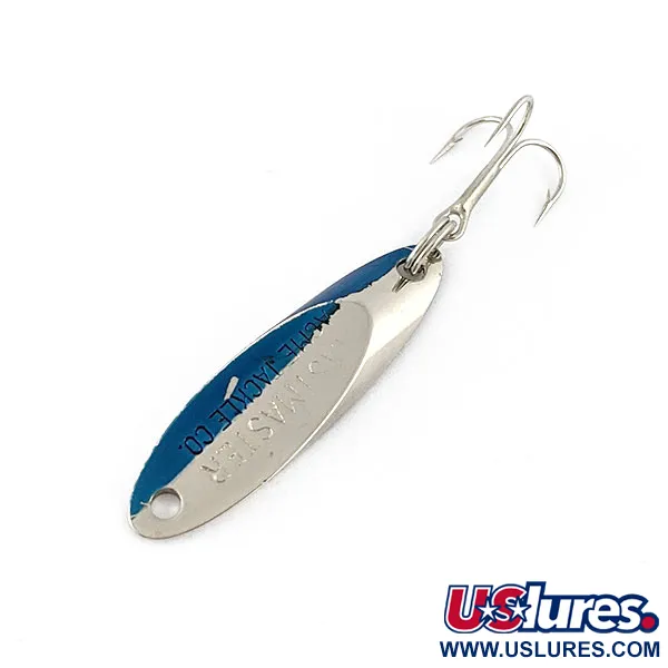 Vintage  Acme Kastmaster, 1/8oz nickel/blue fishing spoon #20322