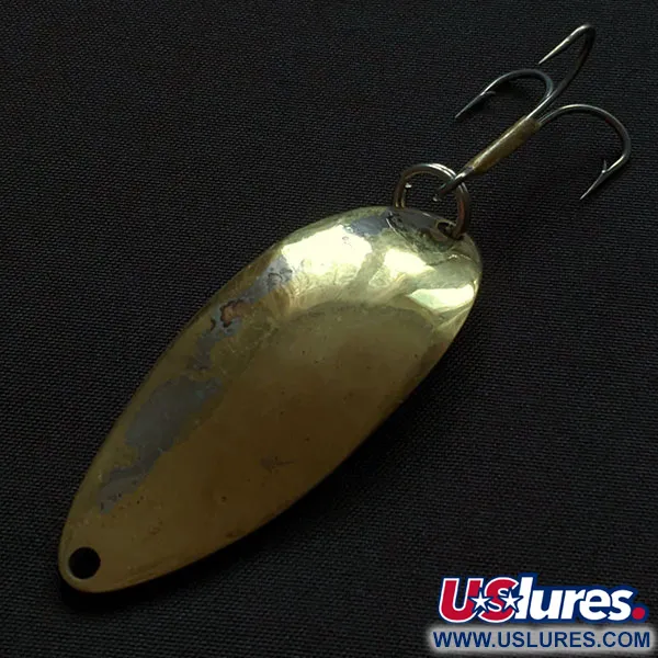 Vintage  Seneca Little Cleo (Hula Girl), 2/3oz gold fishing spoon #20326