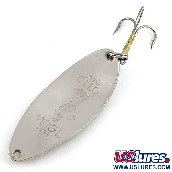 Vintage  Seneca Little Cleo (Hula Girl), 1/2oz nickel fishing spoon #20327