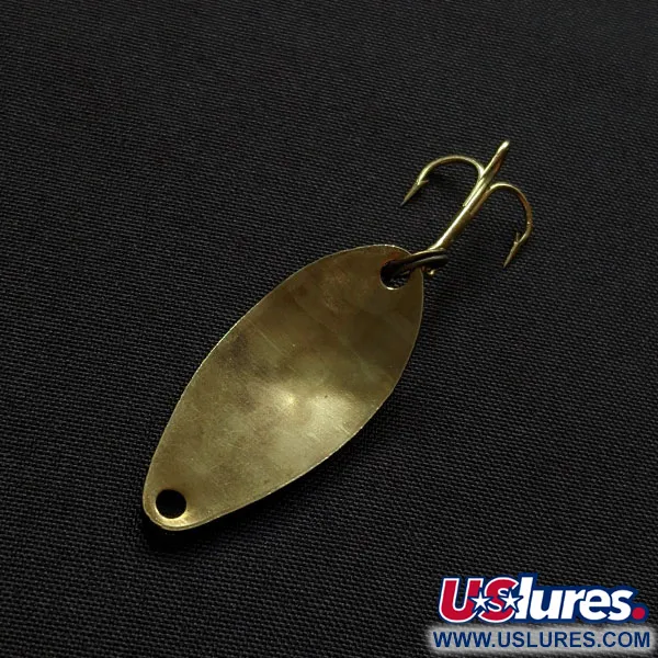Vintage   Acme Little Cleo bubbles, 1/8oz brass fishing spoon #20340
