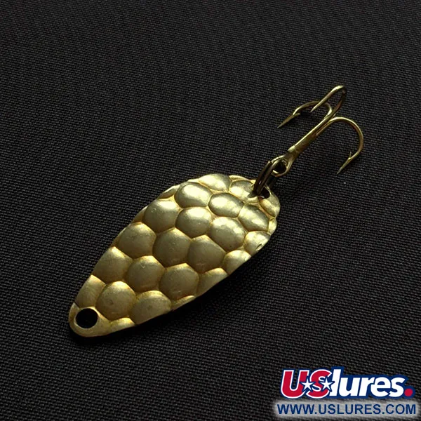 Vintage   Acme Little Cleo bubbles, 1/8oz brass fishing spoon #20340