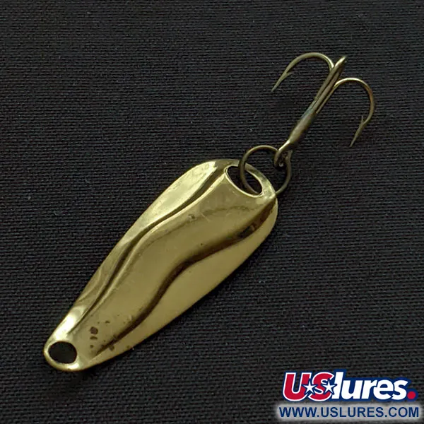 Vintage  Luhr Jensen Hot Shot W, 3/64oz gold fishing spoon #20344