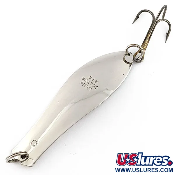 Vintage  Prescott Spinner Little Doctor 275, 3/4oz nickel fishing spoon #20348