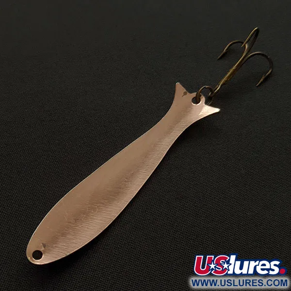 Vintage   Acme Flash-King Wobbler, 3/16oz copper fishing spoon #20358