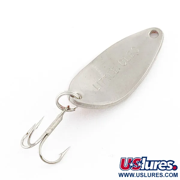 Vintage   Acme Little Cleo, 3/16oz nickel/orange fishing spoon #20364