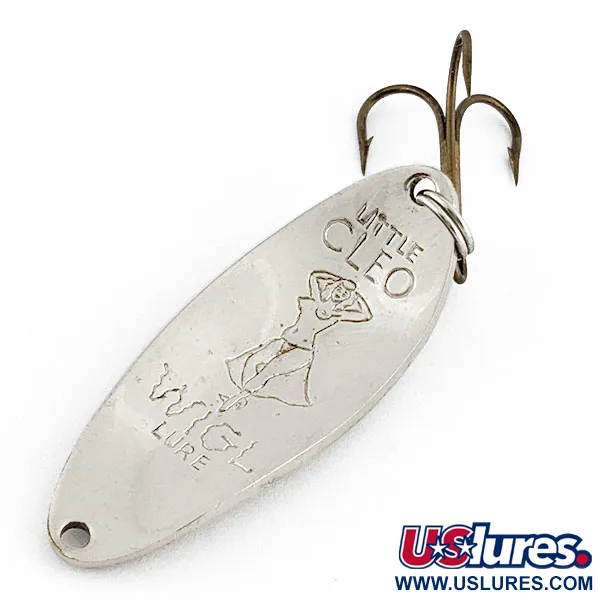 Vintage  Seneca Little Cleo (Hula Girl), 1/3oz nickel fishing spoon #20368