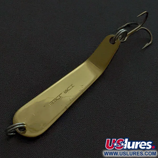 Vintage  Luhr Jensen Hus-lure, 1/4oz gold fishing spoon #20369
