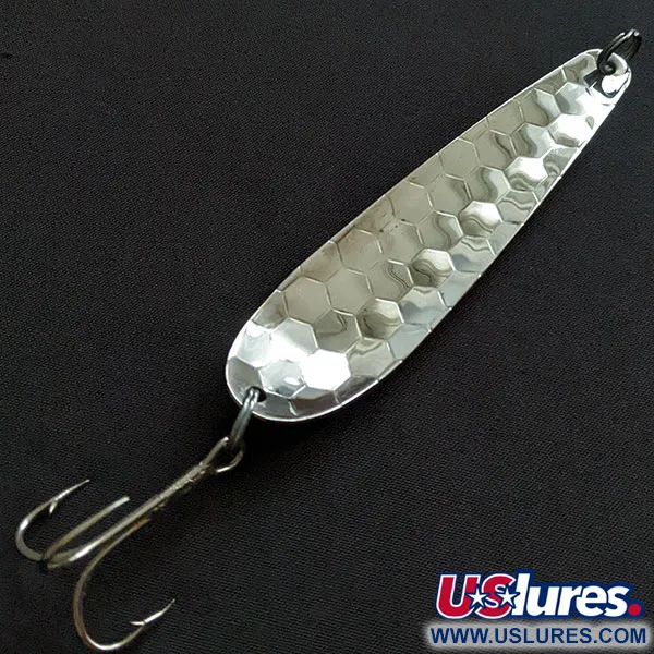 Vintage   Len Thompson Northern King NK28, 1/2oz silver fishing spoon #20374